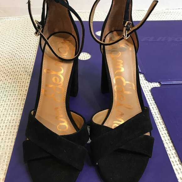 sam edelman yancy ankle strap sandal womens size 9 new - Picture 1 of 6